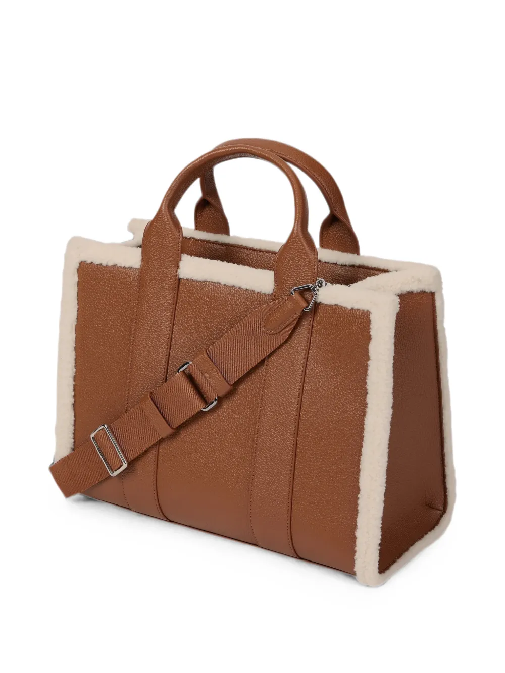 Karl Lagerfeld Medium Rue St-Guillaume vierkante lammy shopper Bruin