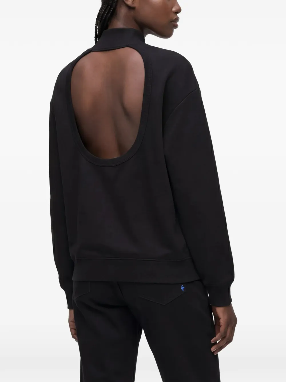 Karl Lagerfeld Jeans Sweater met uitgesneden details Zwart