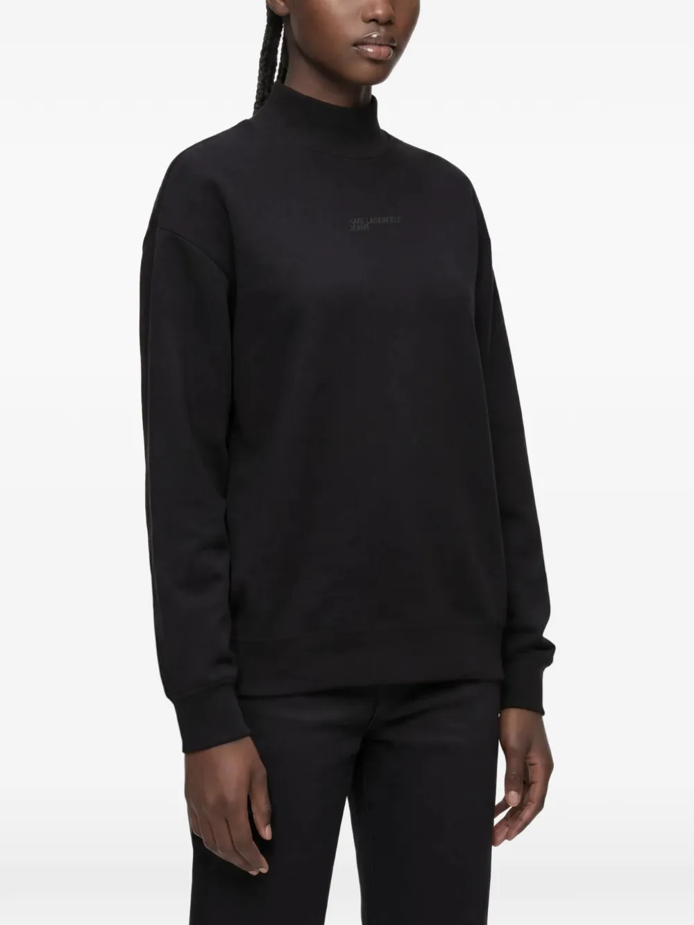 Karl Lagerfeld Jeans Sweater met uitgesneden details Zwart