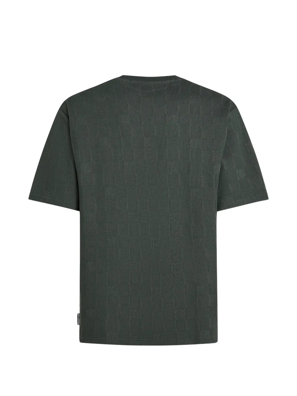 Karl Lagerfeld Monogram Checked T-shirt In Multi