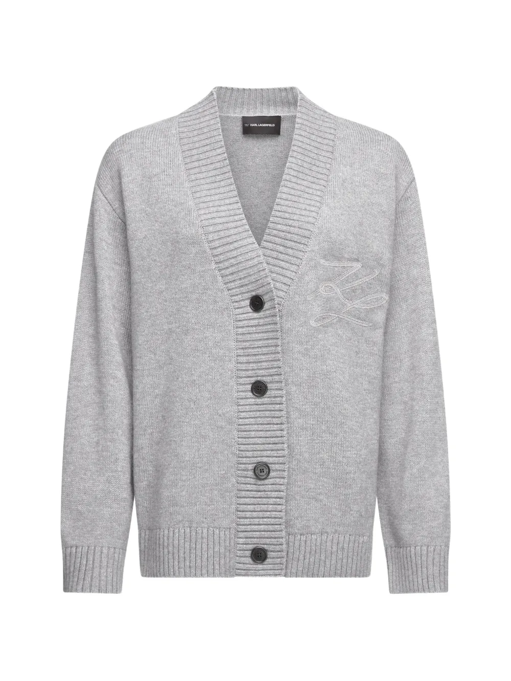 Karl Lagerfeld soutache cardigan - Grigio