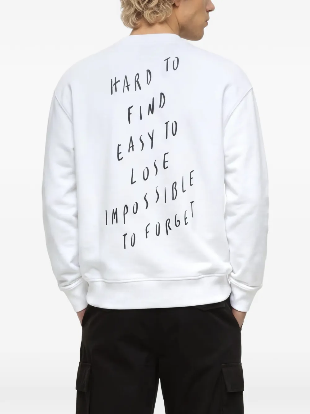 Karl Lagerfeld Jeans x Pietro Terzini ruimvallende sweater Wit