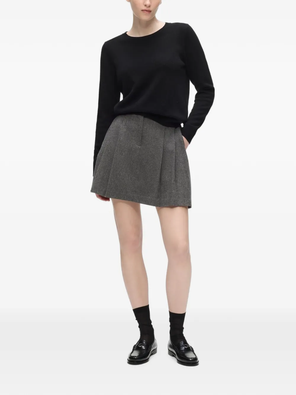Karl Lagerfeld Mini plooiskort Grijs