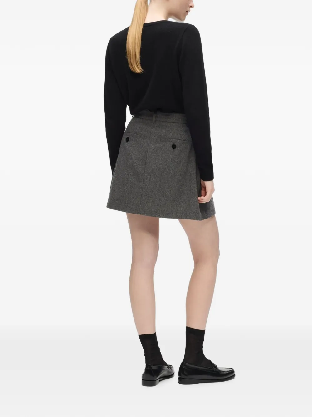 Karl Lagerfeld Mini plooiskort Grijs