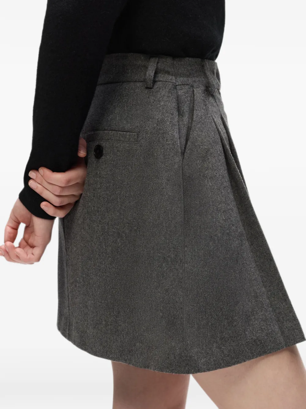 Karl Lagerfeld Mini plooiskort Grijs