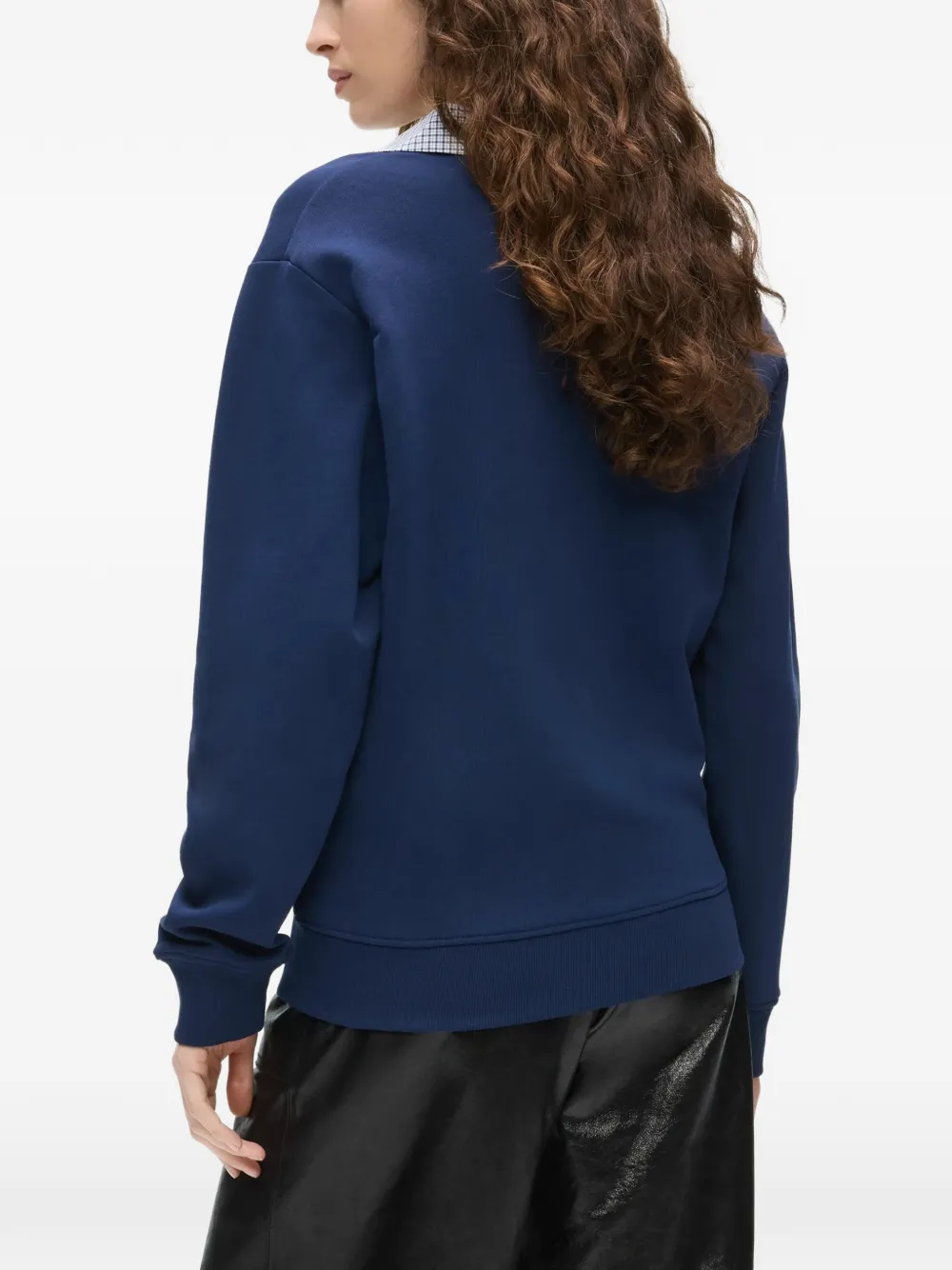 Karl Lagerfeld Ikon sweater met V-hals Blauw