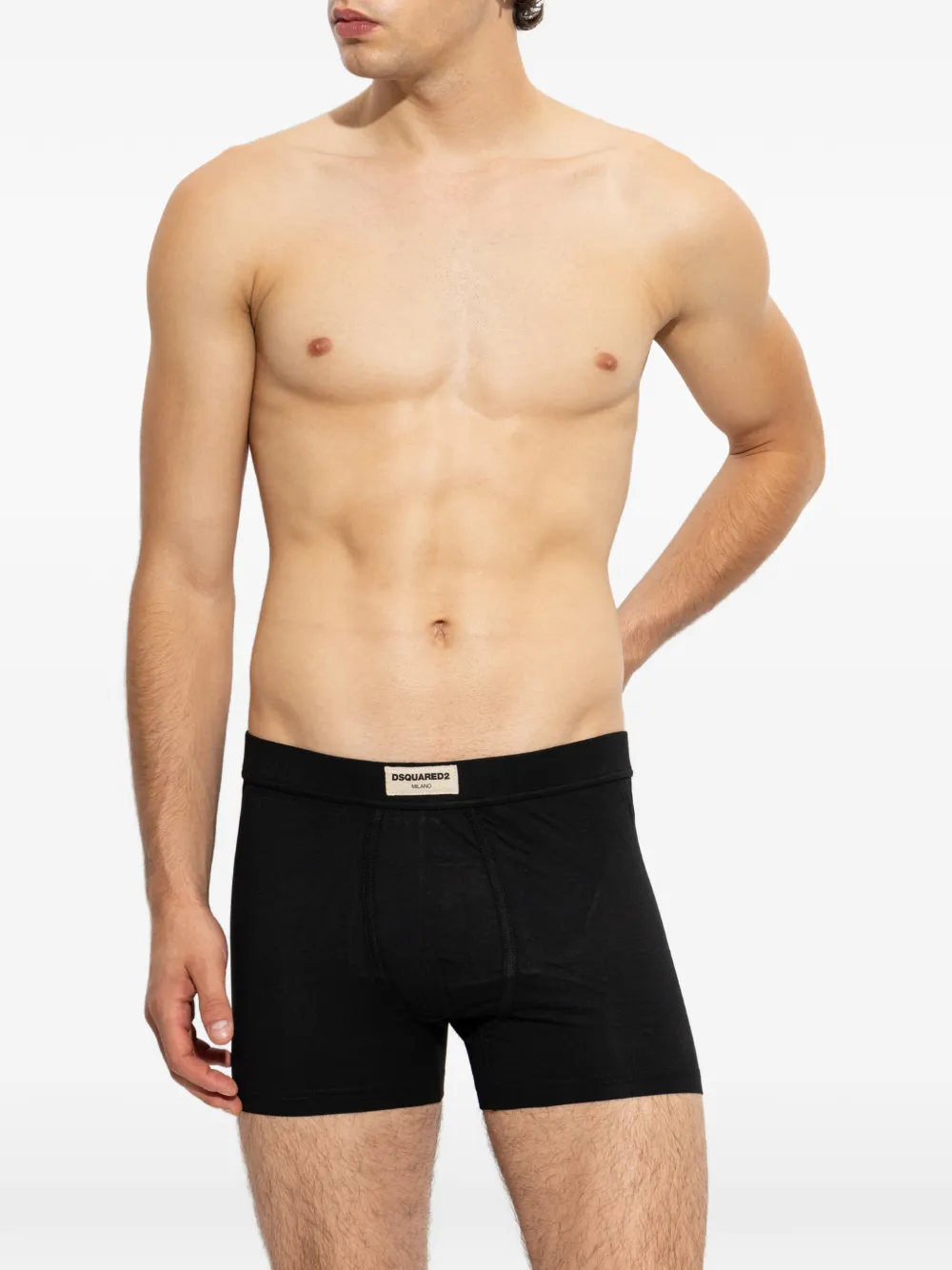 DSQUARED2 Boxershorts met logo-patch Zwart