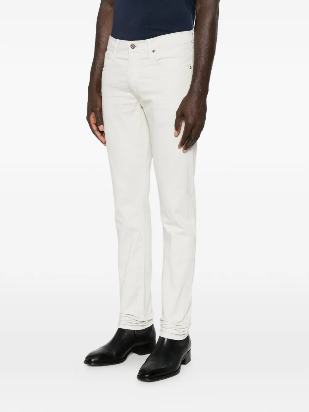 TOM FORD Broek met logopatch Beige