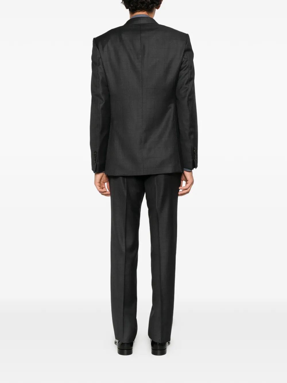 TOM FORD peak-lapel suit Grijs