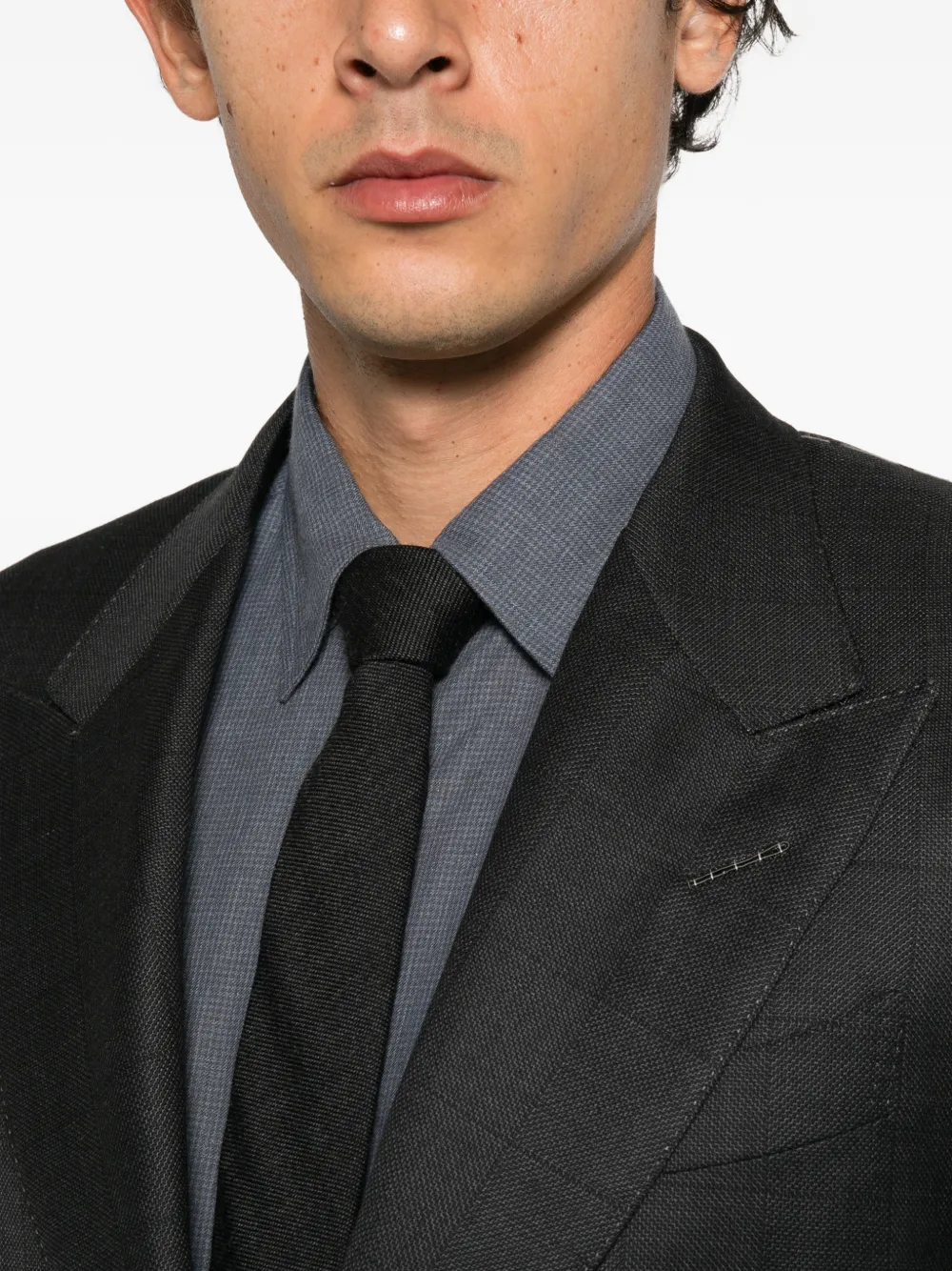 TOM FORD peak-lapel suit Grijs