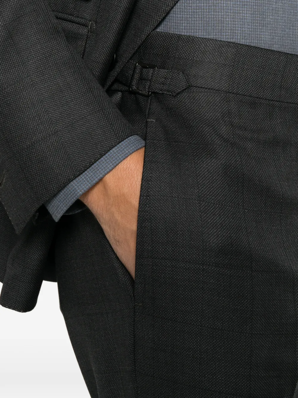 TOM FORD peak-lapel suit Grijs