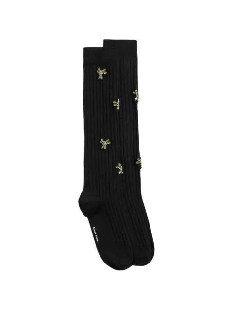 Simone Rocha embellished ribbed-knit socks