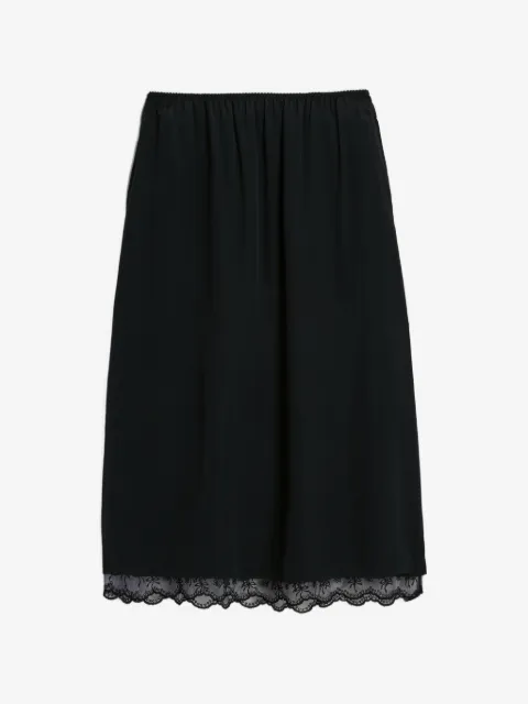 Simone Rocha lace-trim midi skirt