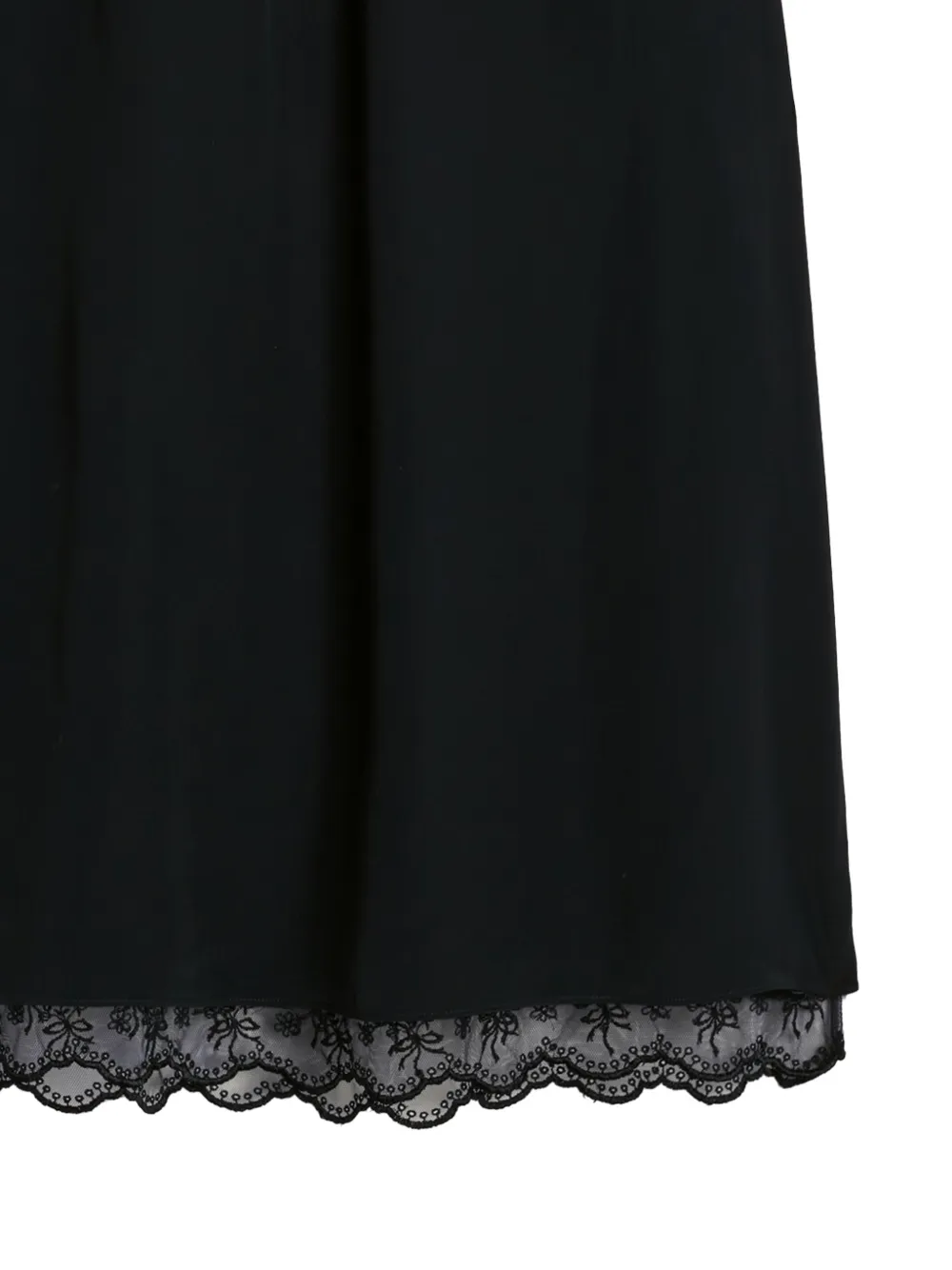 Simone Rocha Midi-rok met kant Zwart