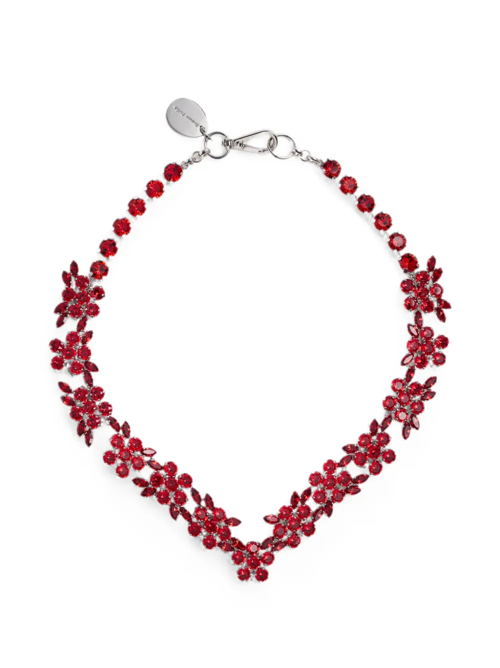 Simone Rocha V-line floral necklace - Rot