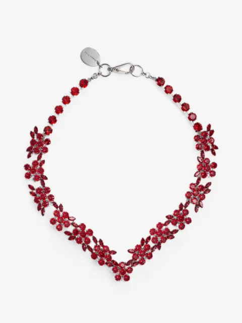 Simone Rocha V-line floral necklace 