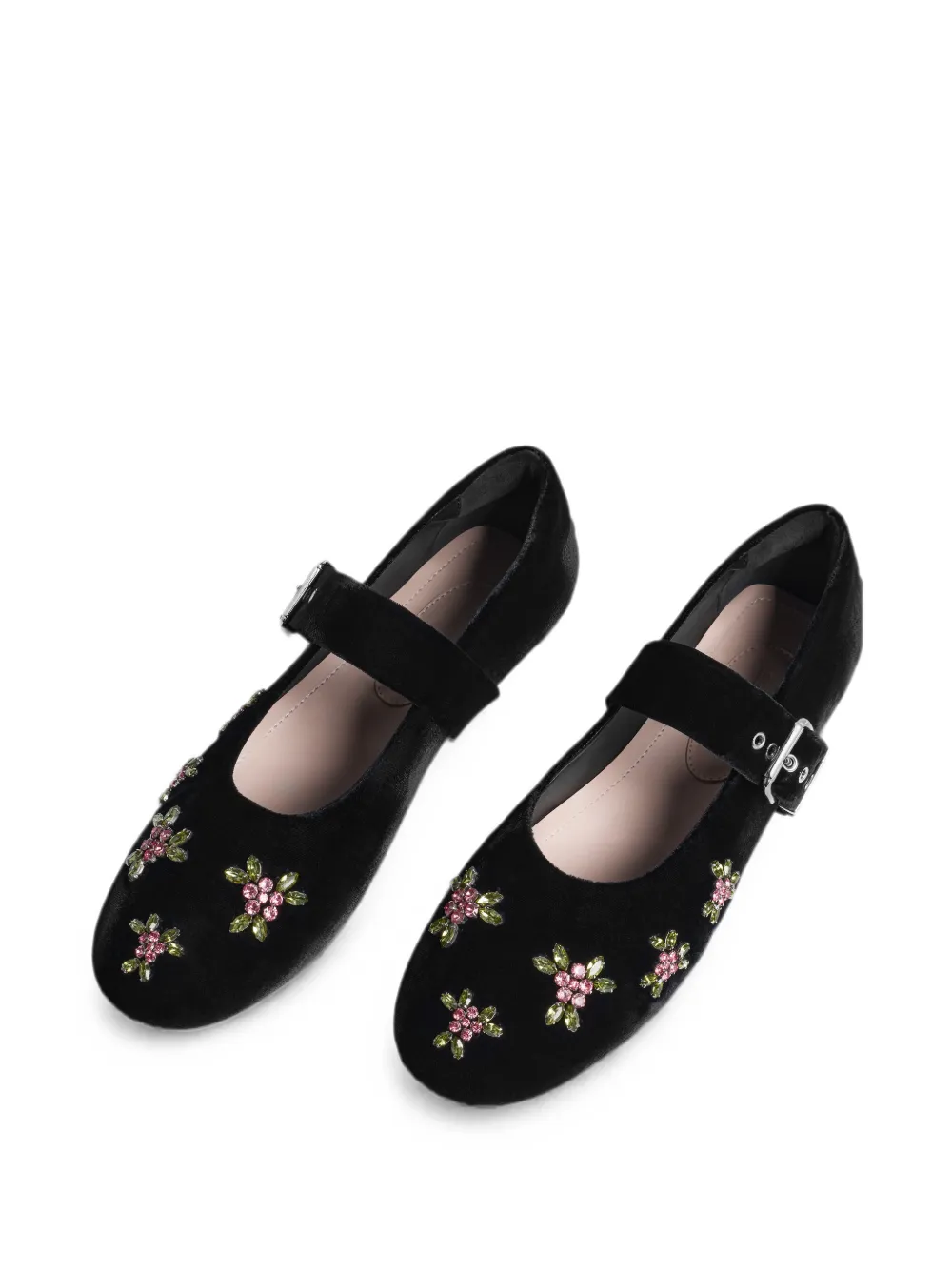 Simone Rocha Mary Jane verfraaide ballerina's Zwart
