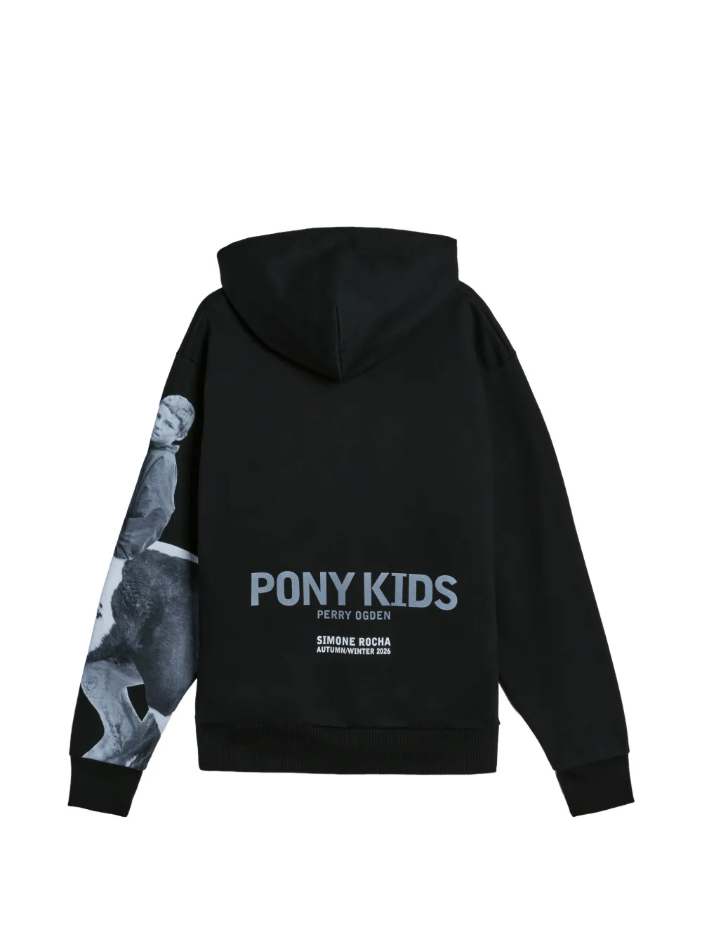 Simone Rocha Hoodie met print Zwart