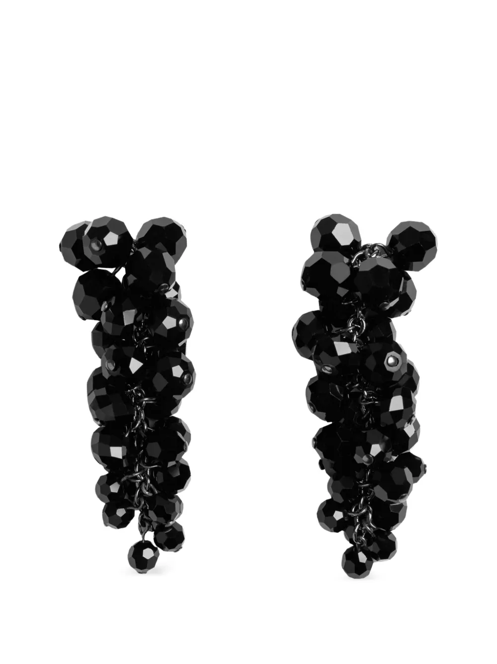 Simone Rocha Cluster Drip Earrings in Black, view 2