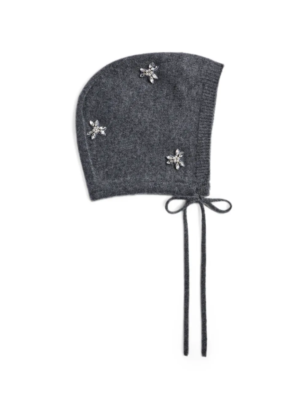 Simone Rocha Turbo crystal-embellished bonnet - Grigio