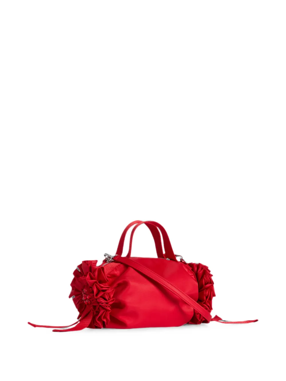 Simone Rocha Turbo verfraaide mini-tas met dubbel lint Rood