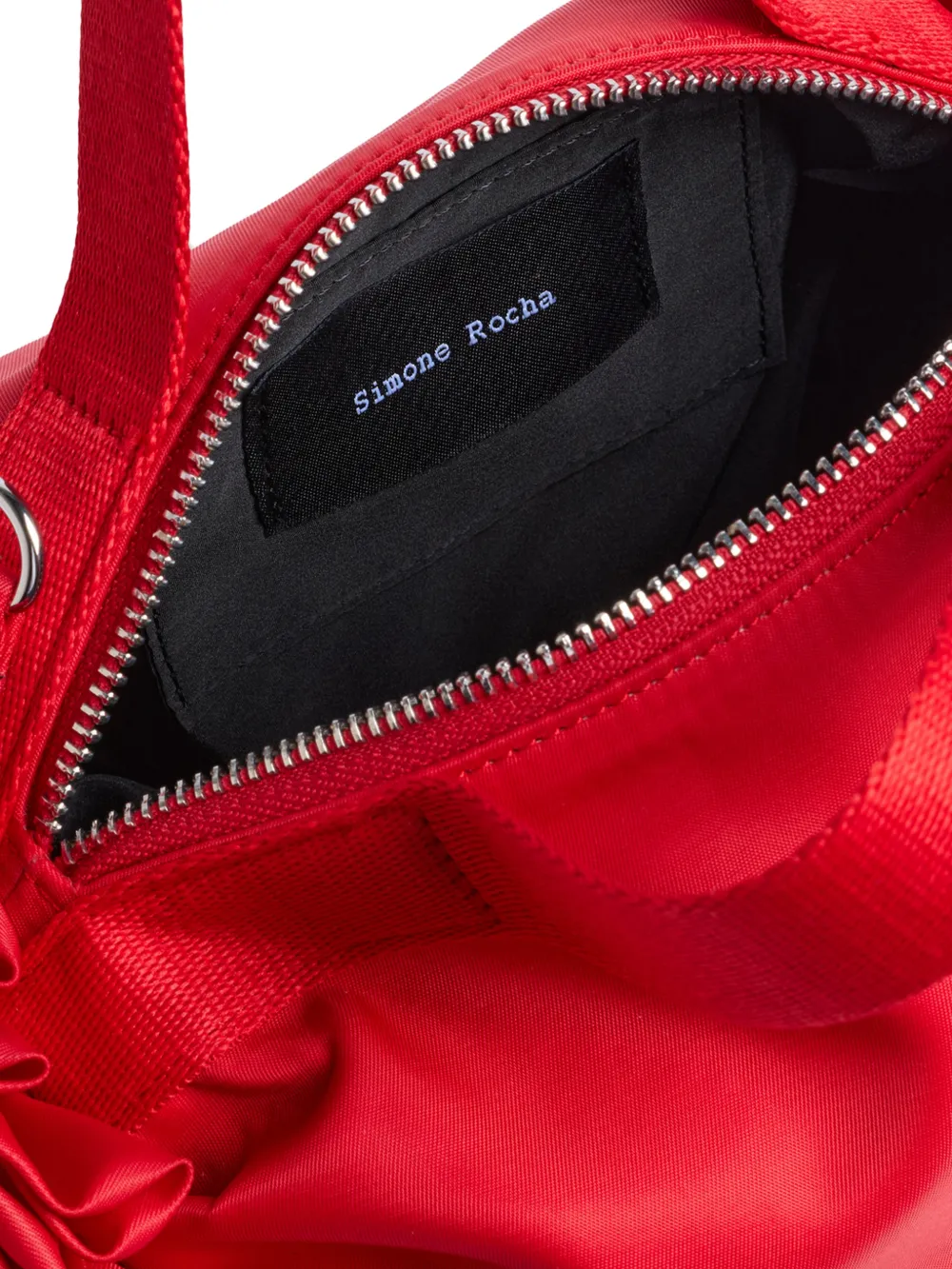 Simone Rocha Turbo verfraaide mini-tas met dubbel lint Rood