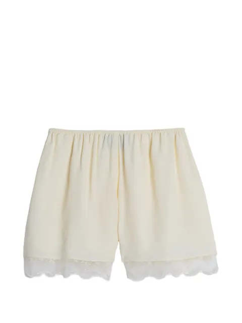 Simone Rocha lace-trim negligée mini shorts