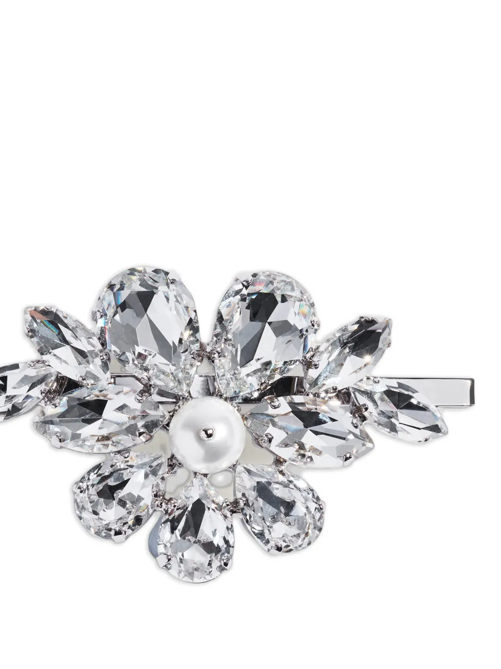 Simone Rocha Hellebore haarspeld met bloem Zilver