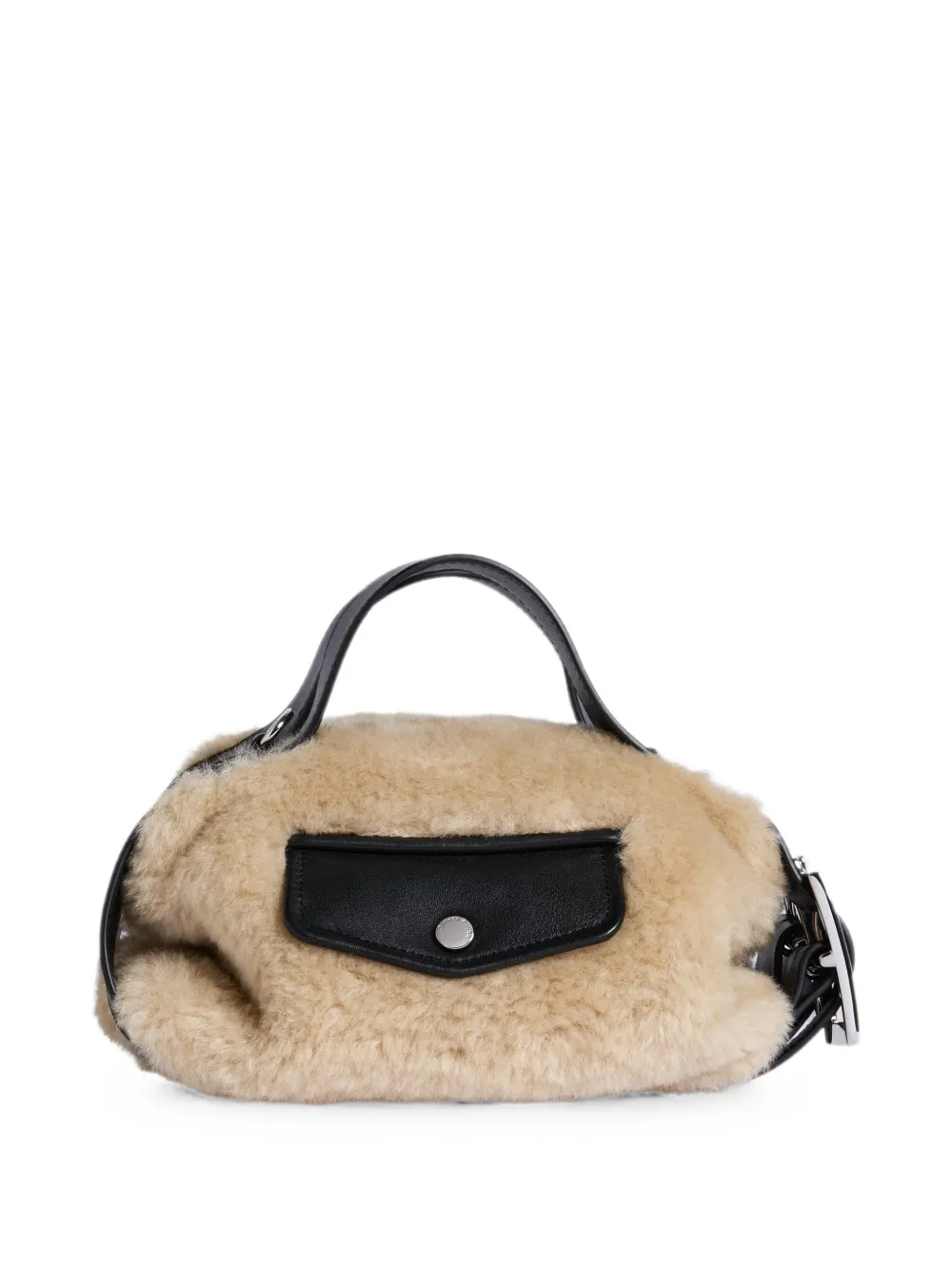Simone Rocha Biker mini-heuptas van imitatiebont Beige