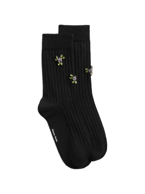 Simone Rocha calcetines tejidos de canalé