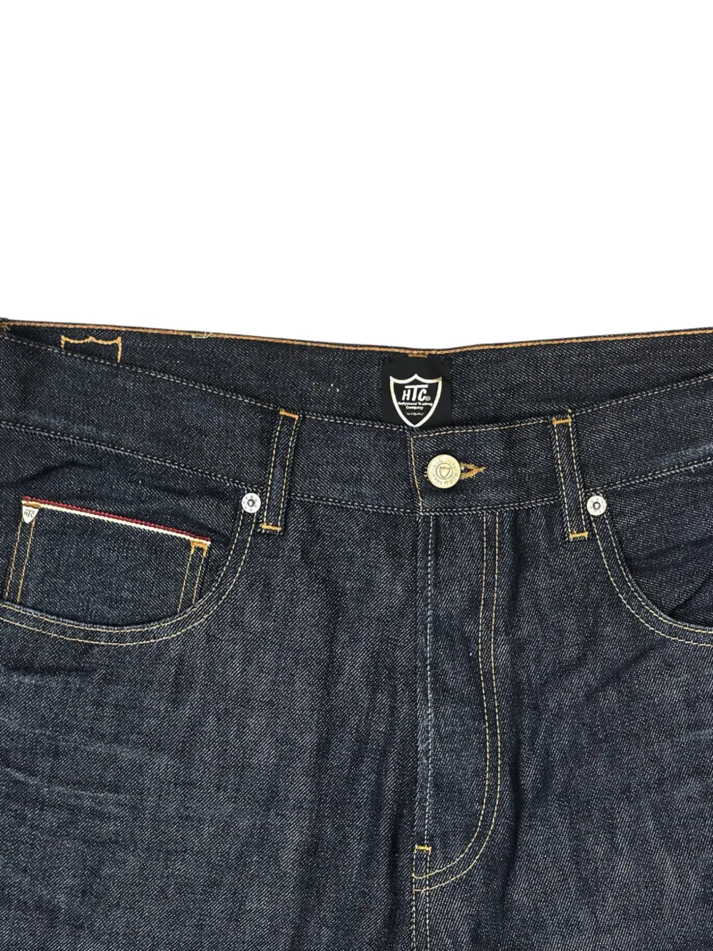 Htc Los Angeles Mustache jeans verfraaid met stras Blauw