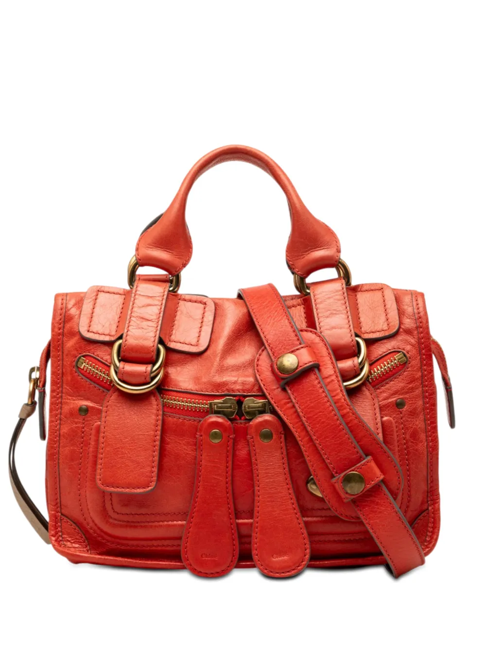 Chloé Pre-Owned 2000-2026 Small Leather Bay satchel - Arancione
