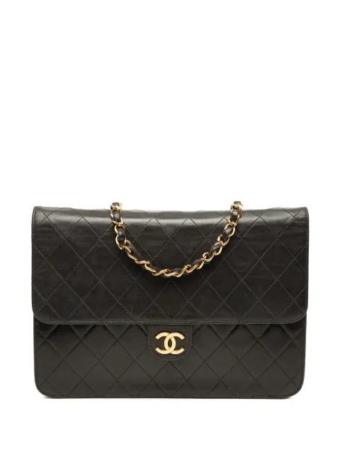 CHANEL Pre-Owned 1997-1999 Medium CC Quilted Lambskin Single Flap shoulder bag