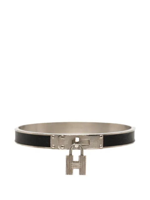 Hermès Pre-Owned 2000-2026 Leather Kelly Cadena Lock Bangle Bracelet costume bracelet