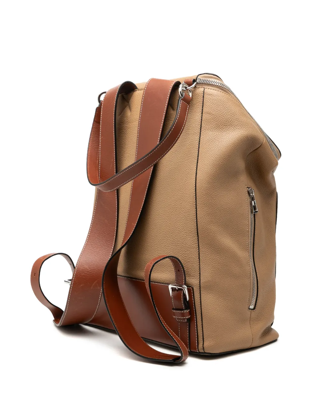  Loewe Pre-owned Mochila Goya Grande De Piel Con Estampado De León Y Flores De Loewe Pre-owned X Paula's Ibiza 2018 - Marrón 
