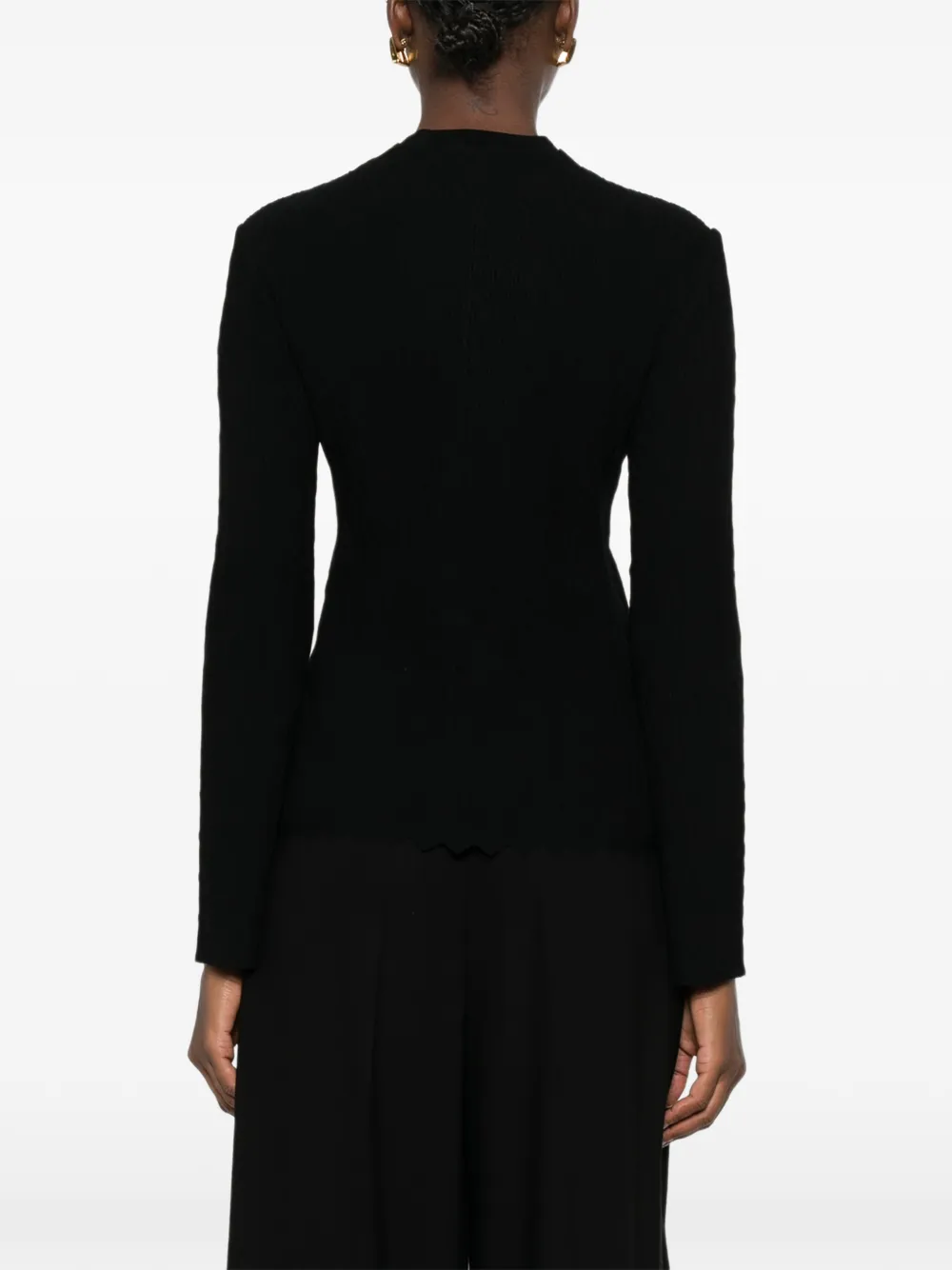 Emporio Armani Jack met gewelfde afwerking Zwart