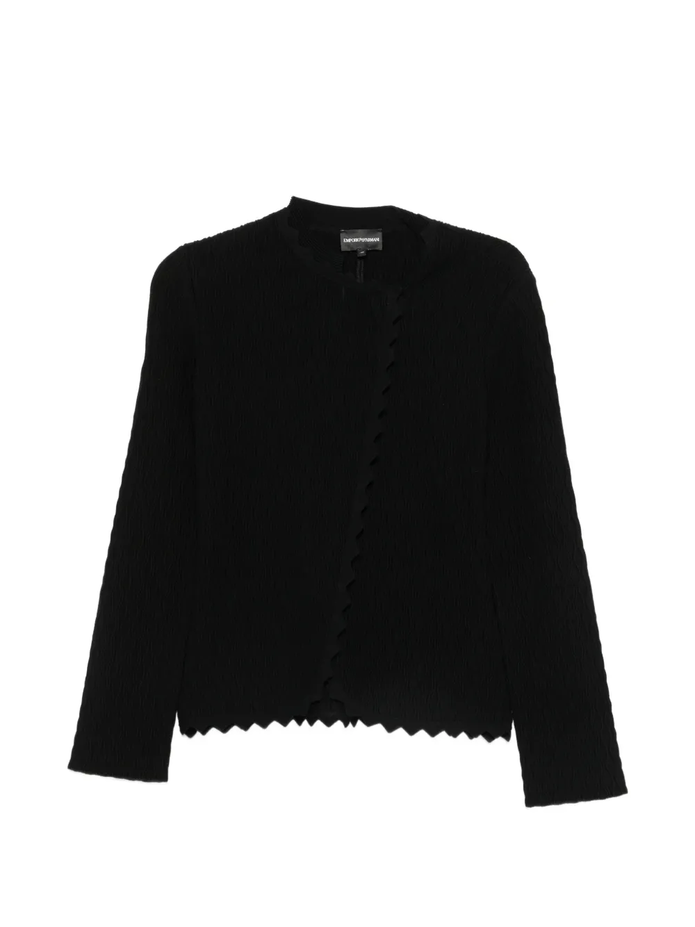 Emporio Armani Giacca con orlo a smerlo - Nero