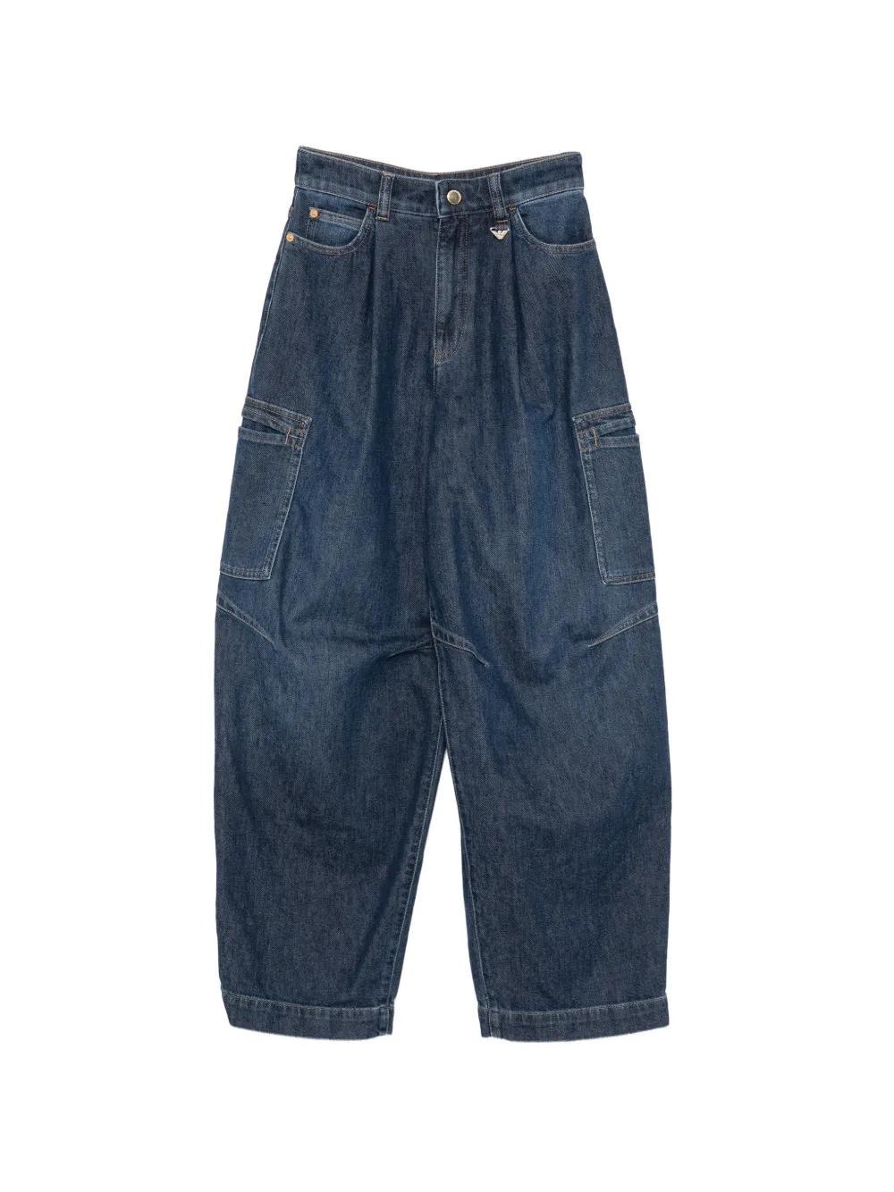 Emporio Armani pocket pleated jeans - Blu