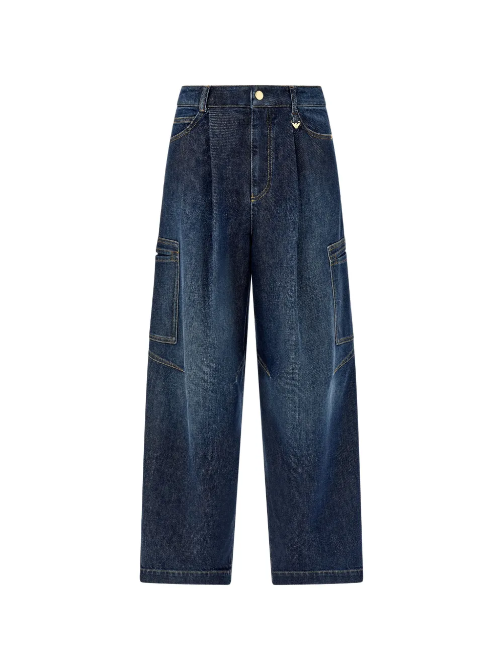 Emporio Armani Jeans met zak en plooien Blauw