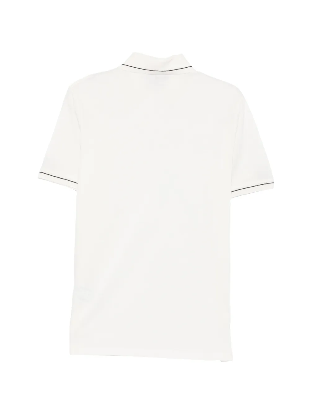 Emporio Armani Poloshirt met contrasterende afwerking en knopen Wit