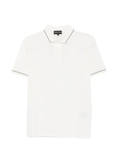 Emporio Armani contrast-trim buttoned polo shirt