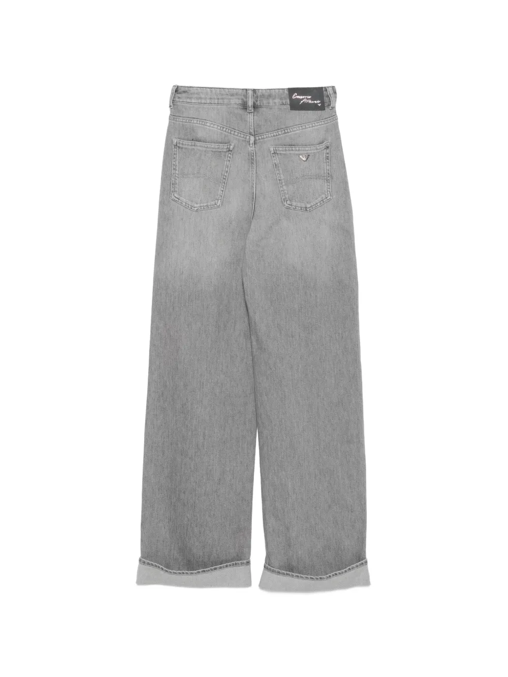 Emporio Armani Jeans met logoplakkaat en omslag Grijs