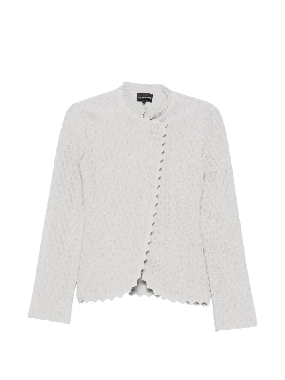 Emporio Armani Giacca con orlo a smerlo - Grigio