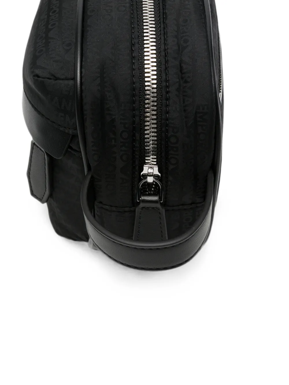 Emporio Armani Toilettas met logopatroon Zwart