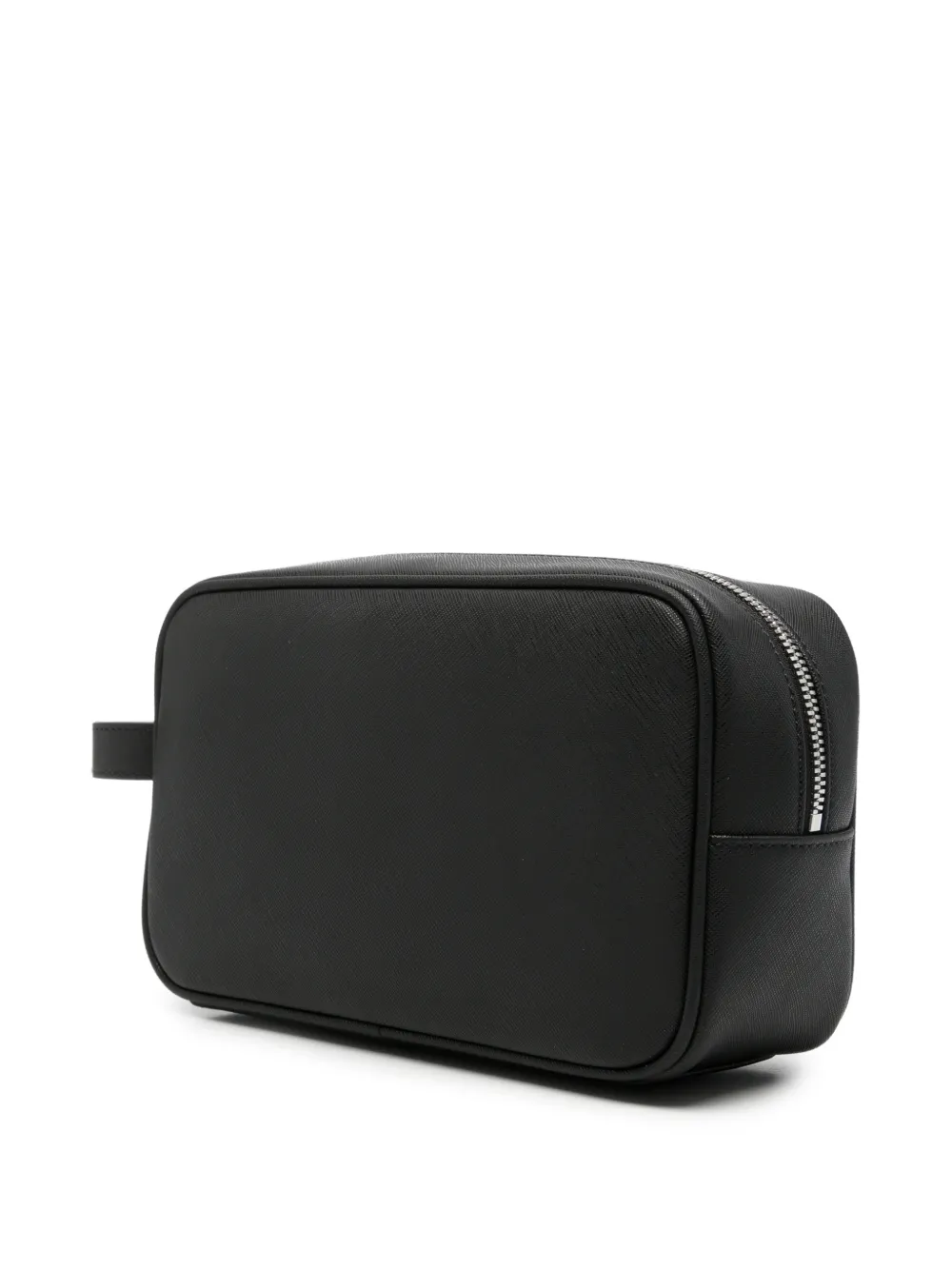 Emporio Armani Toilettas met logoplakkaat Zwart