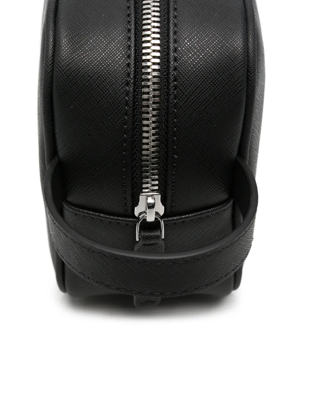Emporio Armani Toilettas met logoplakkaat Zwart