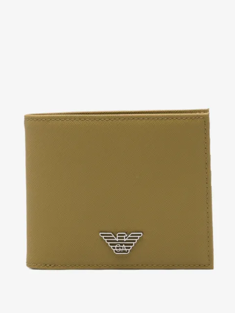 Emporio Armani logo-plaque bi-fold wallet