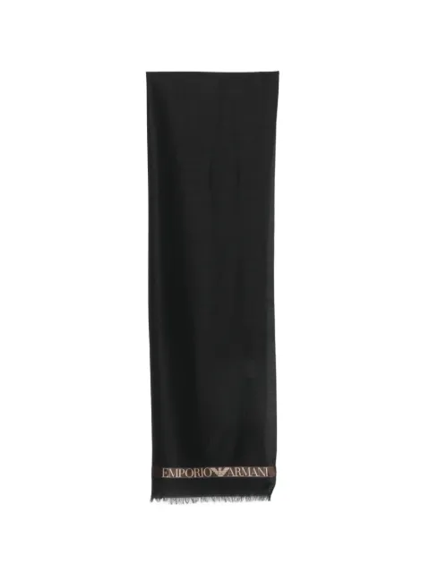 Emporio Armani logo-print scarf