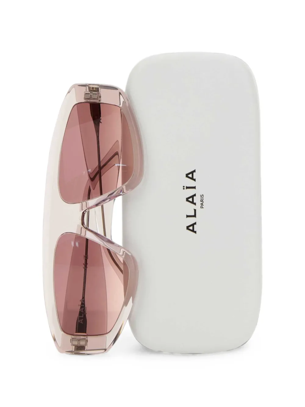 Alaia Eyewear Zonnebril met piloten montuur Beige