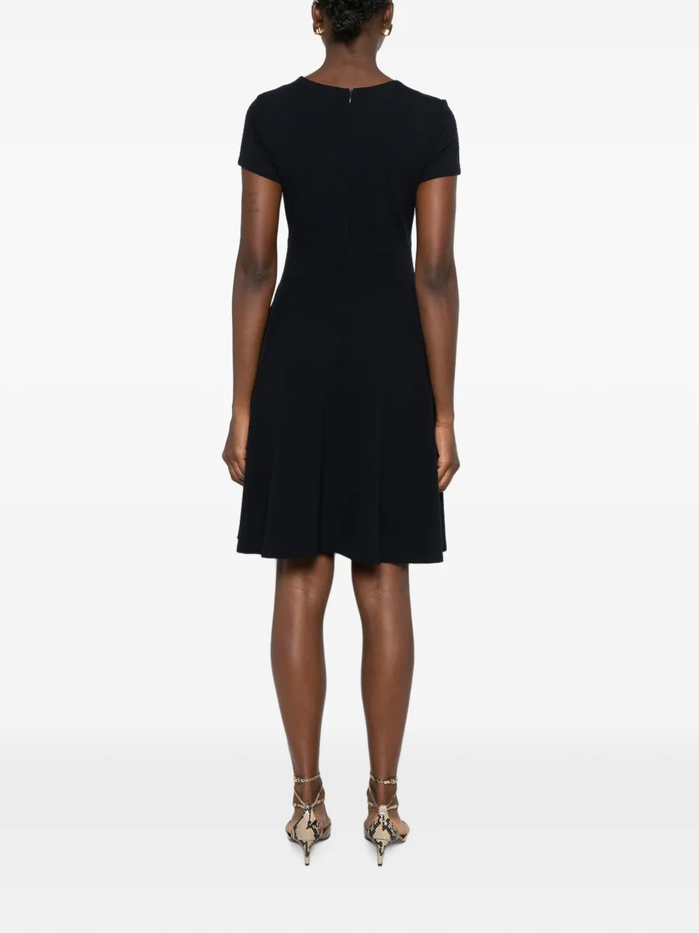 Emporio Armani Mini-jurk met korte mouwen Blauw